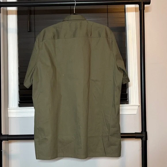 HUGO Men's Khaki Short Sleeve Shirt - Picture 4 of 5
